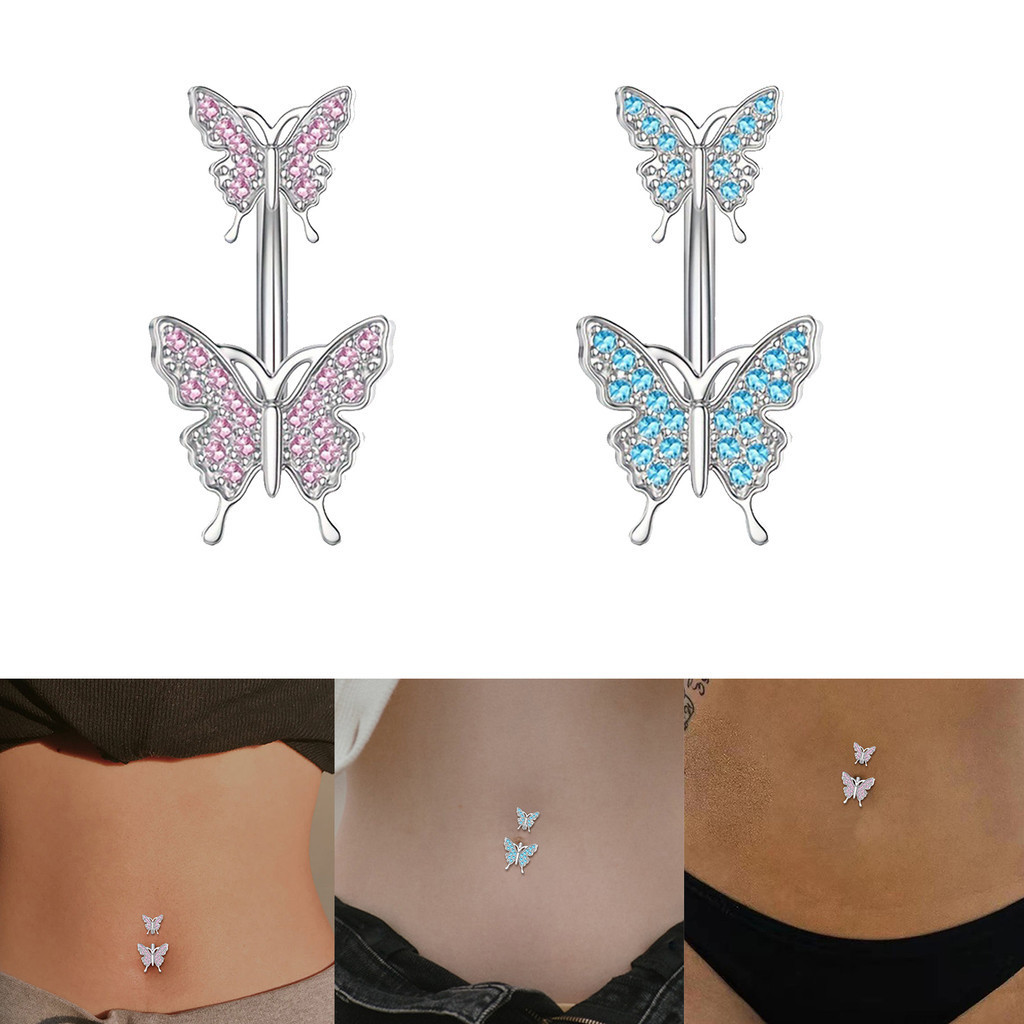 1 Pc Simple And Beautiful Niche Design Cute Delicate Butterfly Belly ...