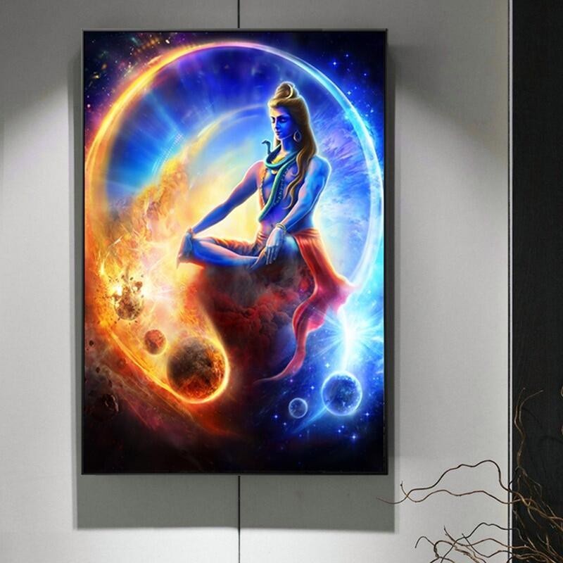 Lord Shiva Canvas Art Wall Paintings Home Hindu Gods Modern Wall ...