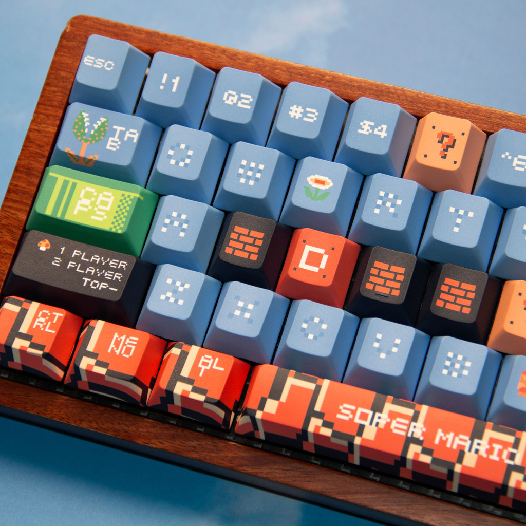 Super Mario Bros Keycap MOA/Cherry Profile PBT Five-sided Sublimation ...