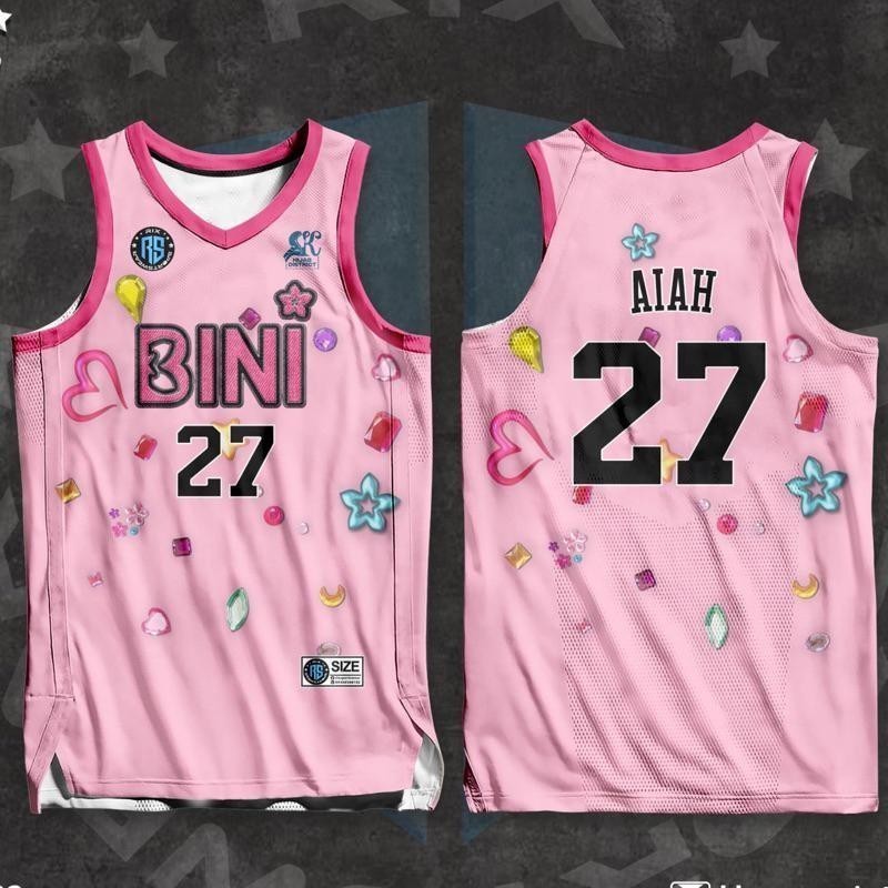 2024 NEW BINI Pink Breathable Quick-drying Jersey Full Sublimation ...