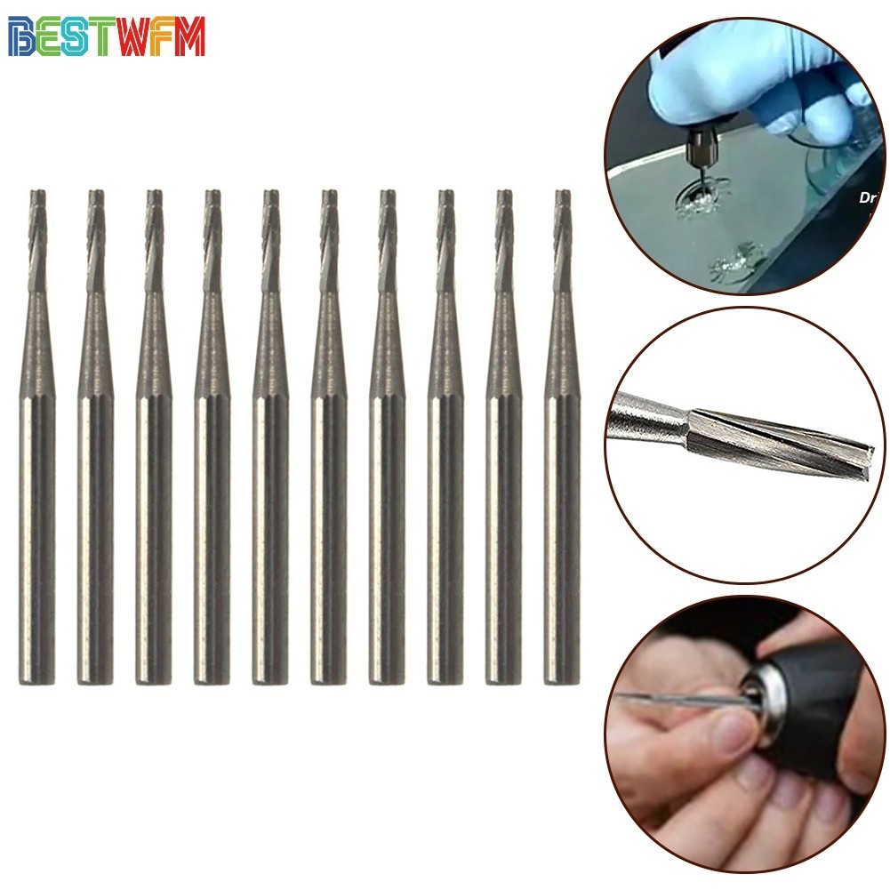 BESTWFM Tapered Auto Glass Windshield Rock Chip Repair Kit Drill Bits