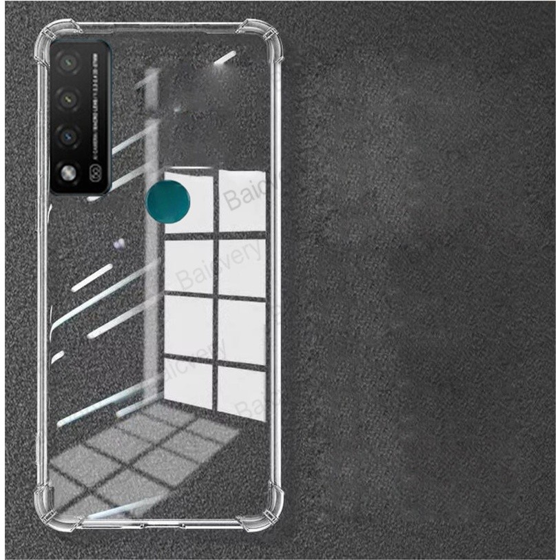 REY Pack 3X Cover in Gel TPU Trasparente per TLC 20S - TCL 20L+, Ultra