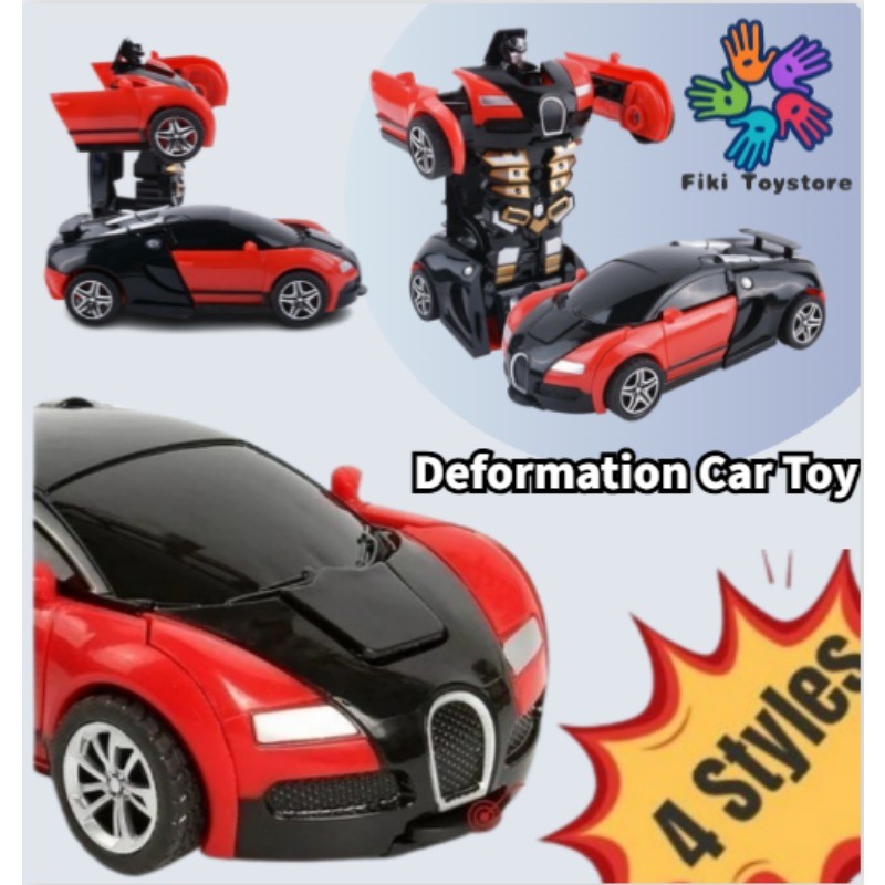 Automatic Transforming Car Toy Robot Car Model Robot Action Figures ...