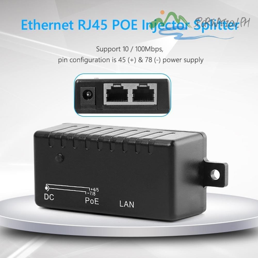100Mbps POE DC Power Over Ethernet RJ45 POE Injector Splitter Wall ...