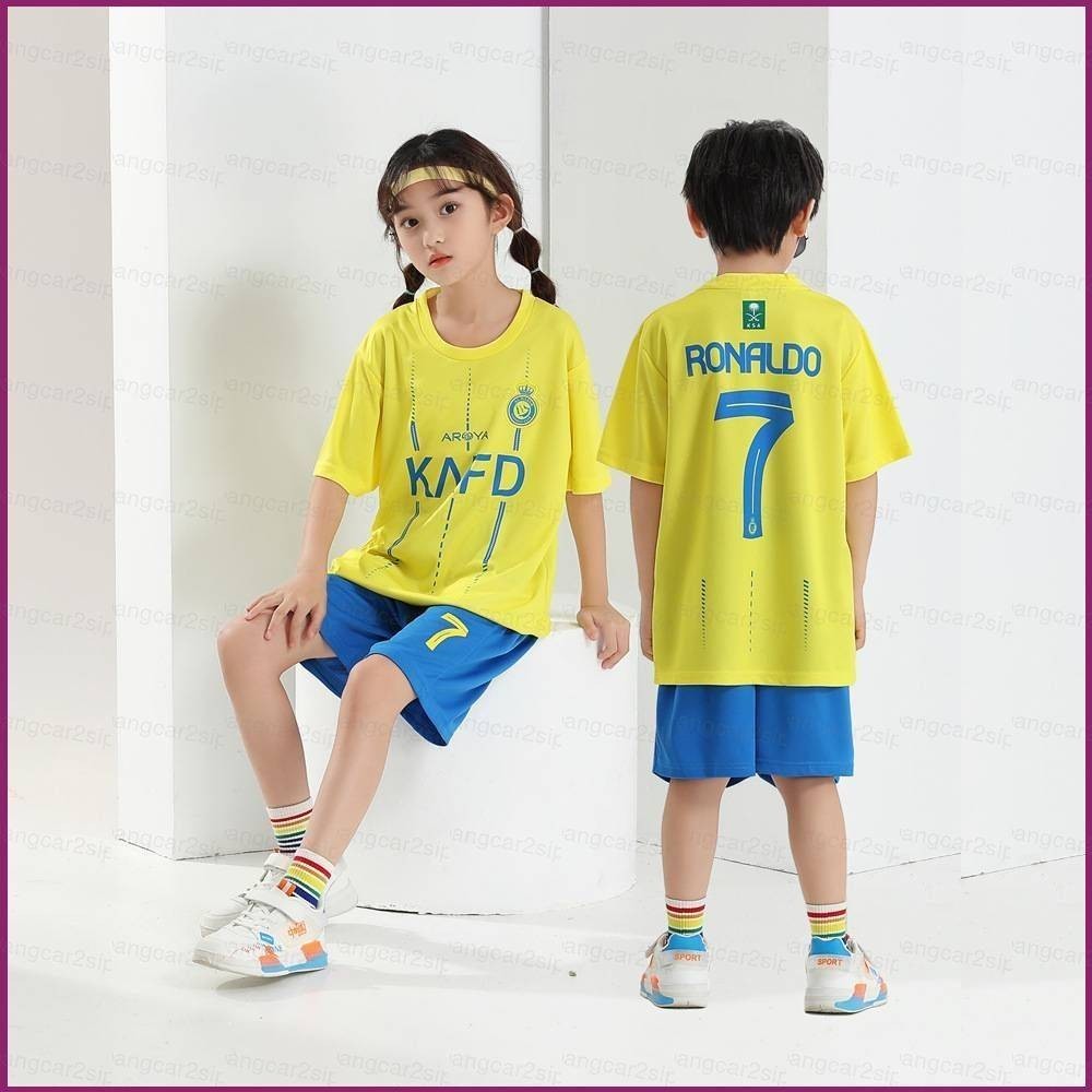 YP2 23/24 Childrens Set Al Nassr football club Jersey home Ronaldo ...