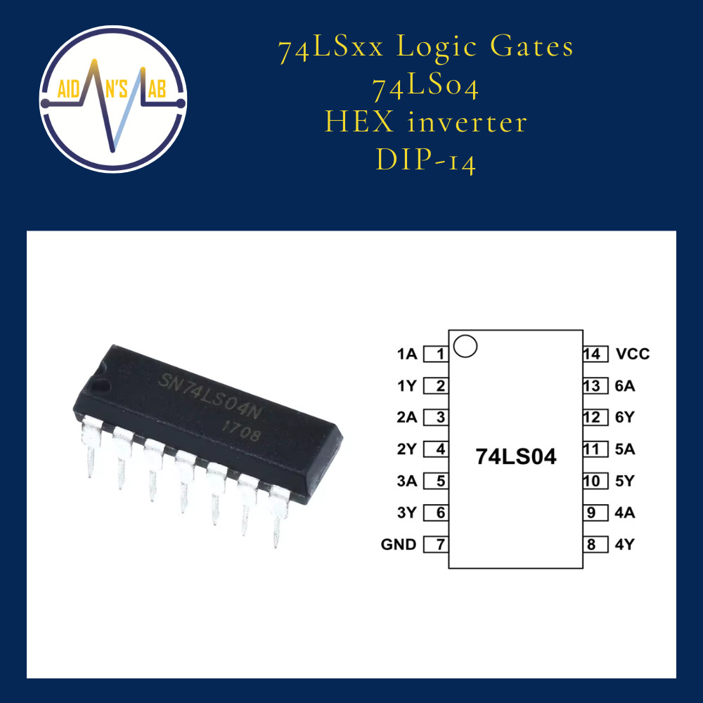 74LSXXX Logic Gates IC | 7400 7402 7404 7408 7432 7486 74138 74244 7447 ...