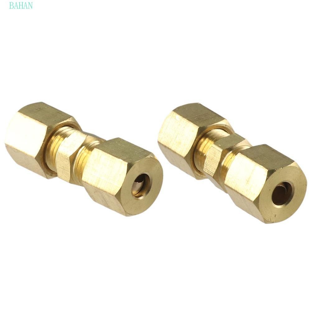 BAHAN 1/5Pcs Brass Compression Tube Fitting, 1/4