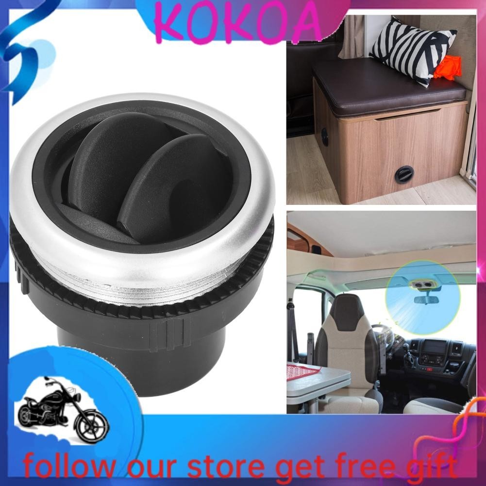 Kokoa Dashboard Air Vent Deflector Dash AC Louver Round for RVs Cars ...