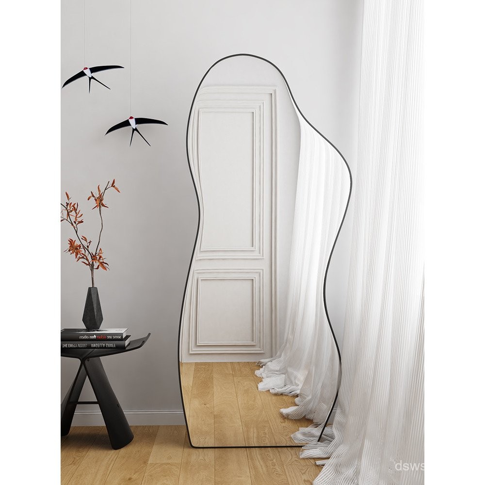 French Retro Full-Length Mirror Floor Mirror Home Designer Irregular ...
