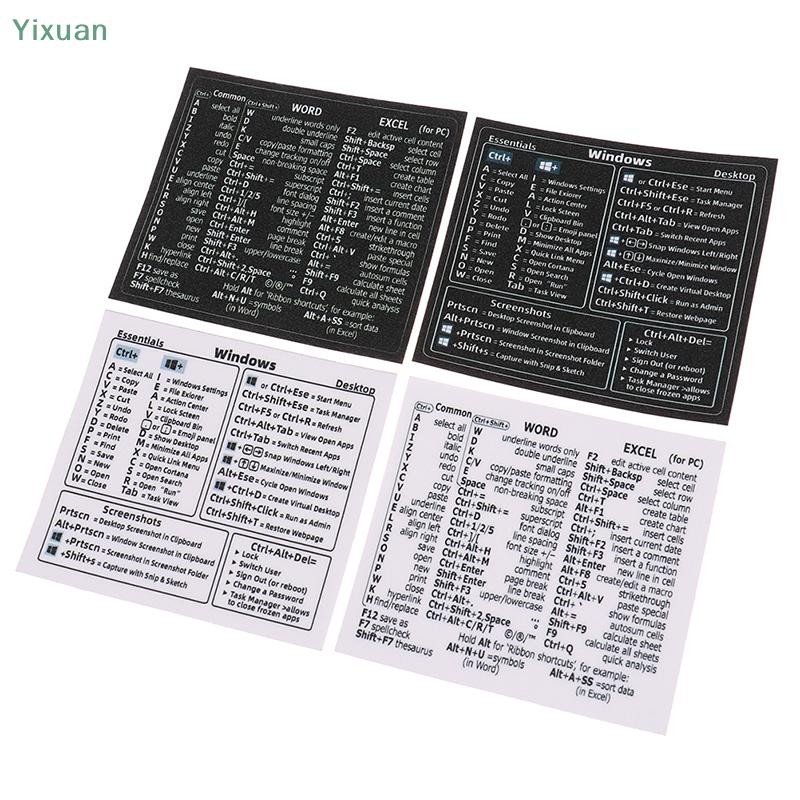 Hot Windows PC Reference Keyboard Shortcut Sticker for PC Laptop ...