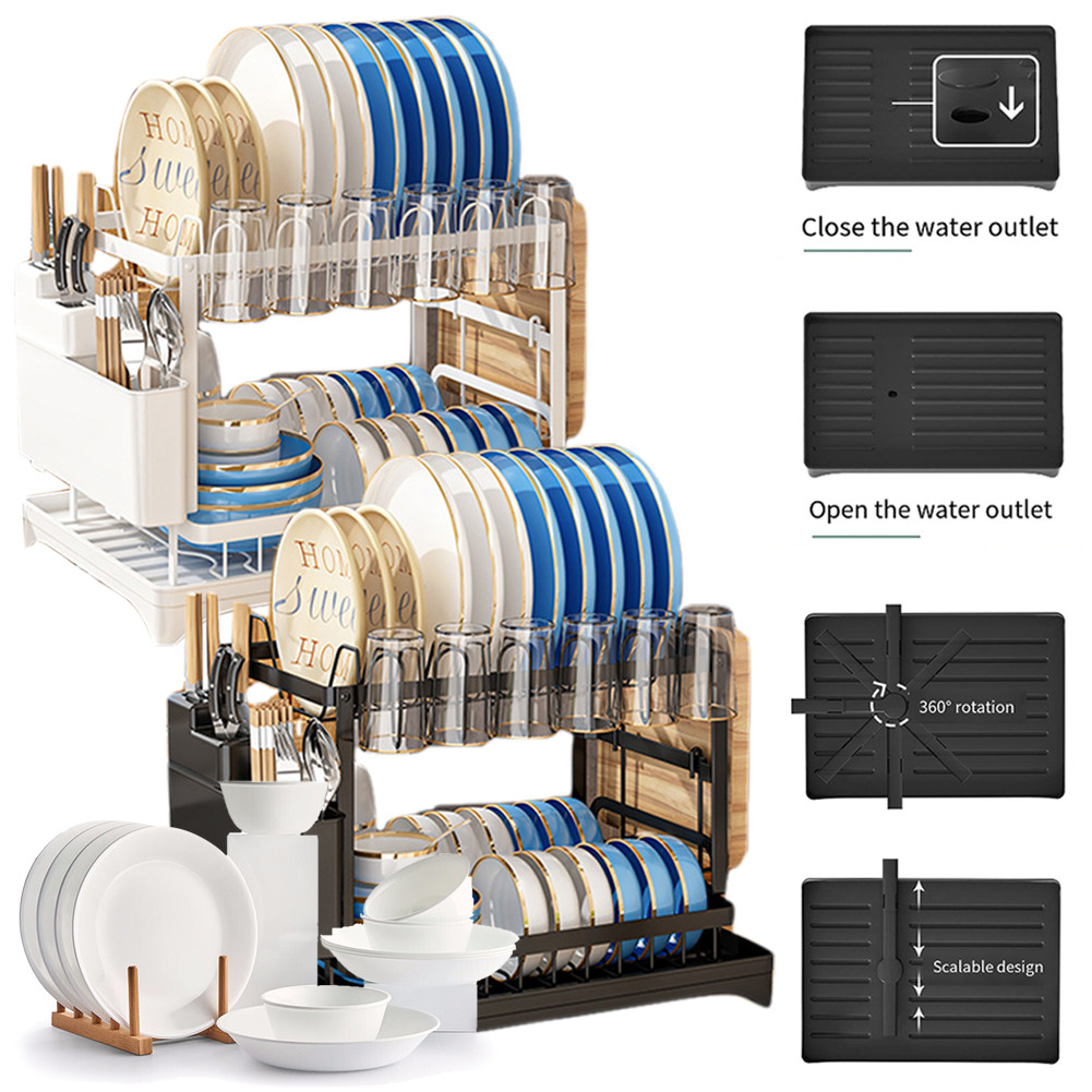 【Manila Ready Stock】Dish Drying Rack Stainless Steel Kitchen Rack Dish ...