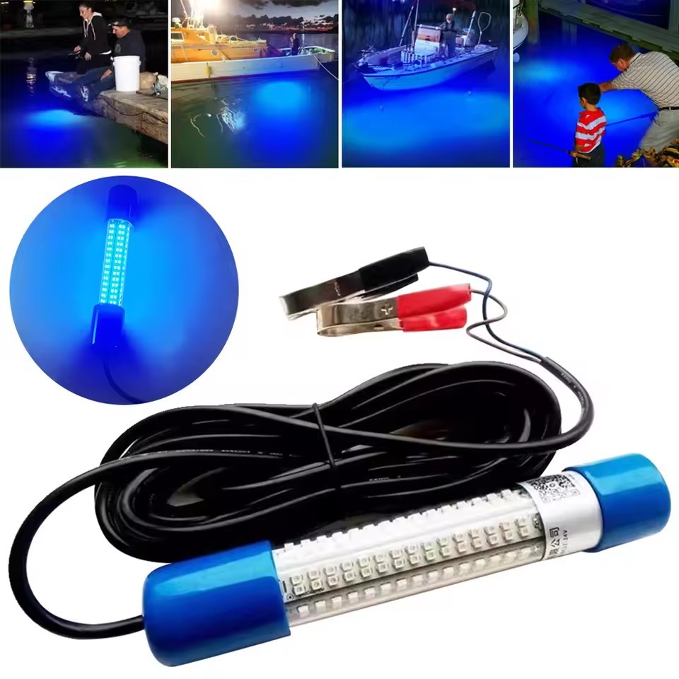 Waterproof LED Fishing Lure Light 2000LM 30W Ultra Bright Underwater ...