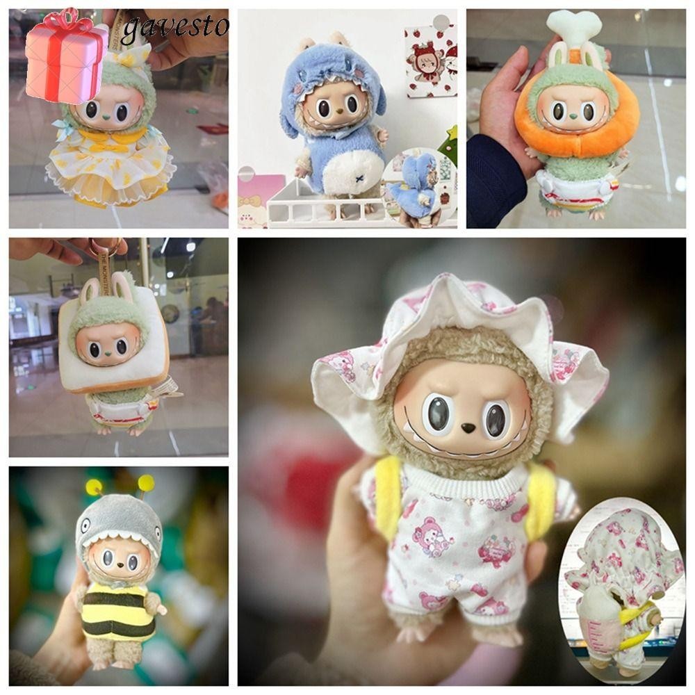 GAVESTO Labubu Doll Clothes, Labubu Time To Chill Filled Multi-colored ...