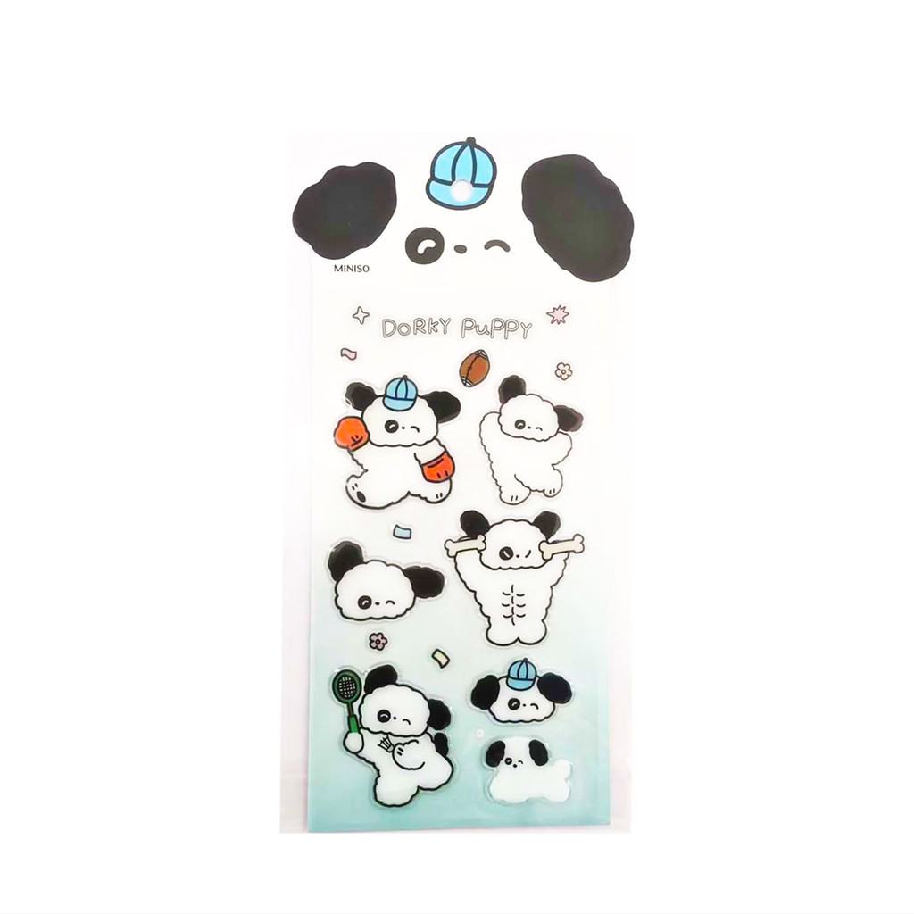 MINISO Doggie Power Collection Puff Epoxy Stickers | Shopee Philippines