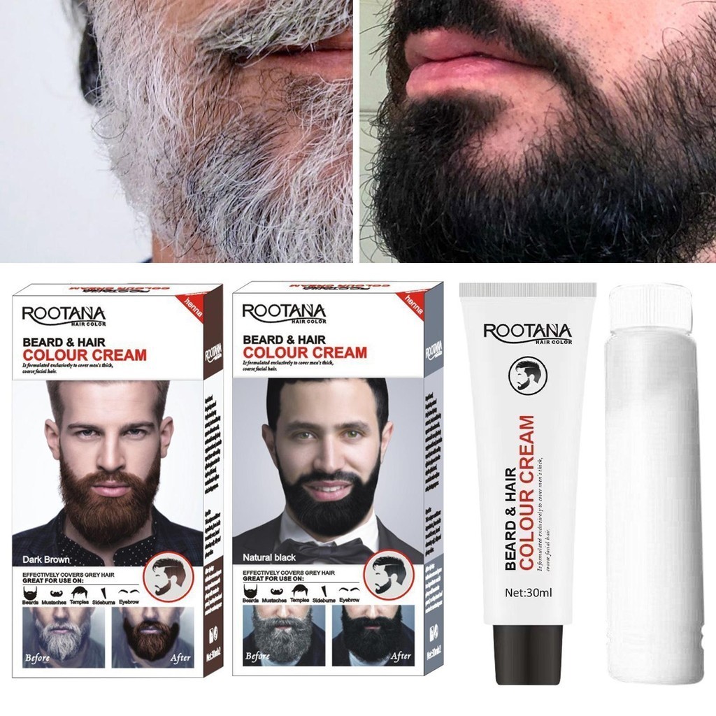 Beard Dye Color for Men Coloring Dye Shampoo for Beard And Mustache ...