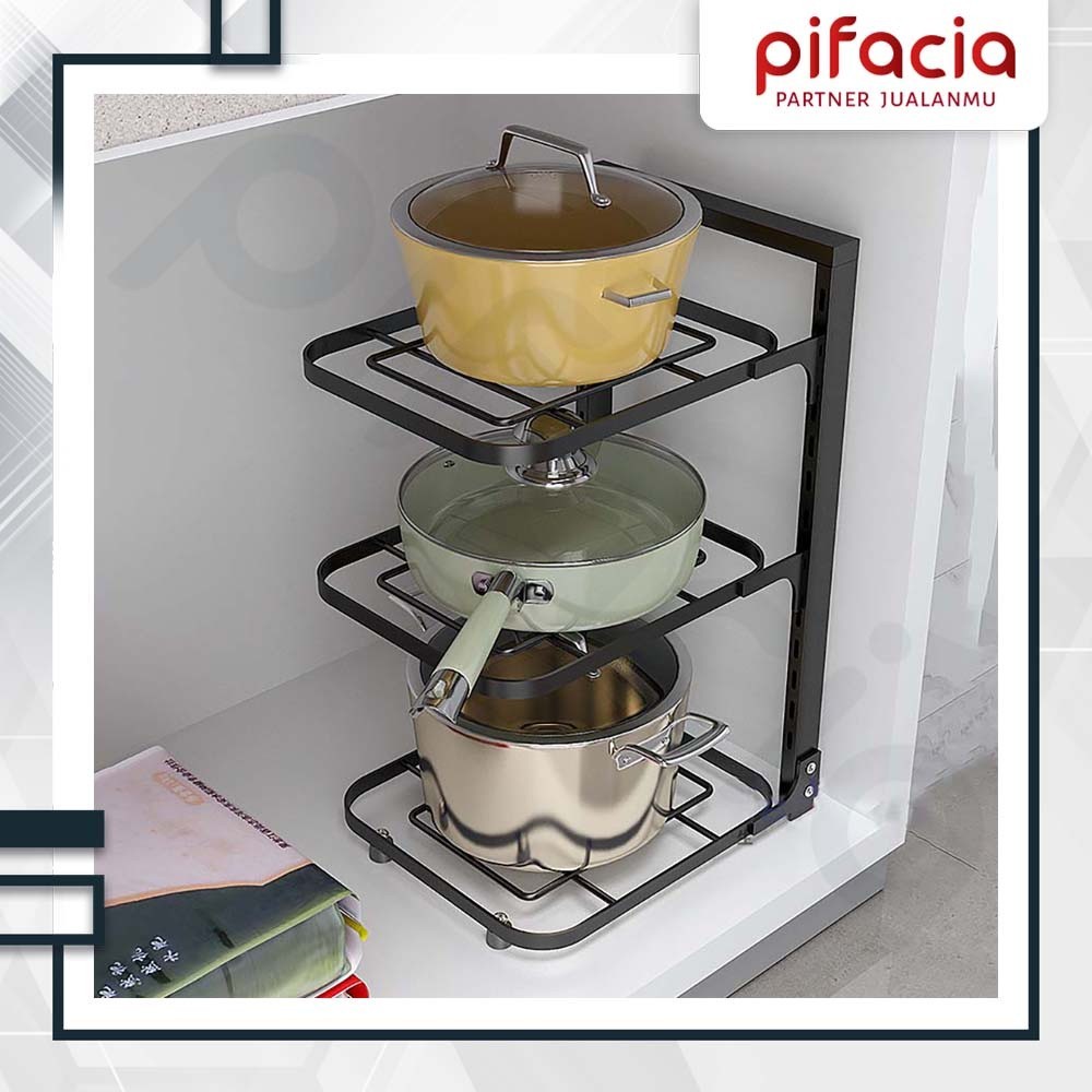 Stainless Steel Kitchen Pan Rack Available 2 3 4 Multipurpose Buffet ...