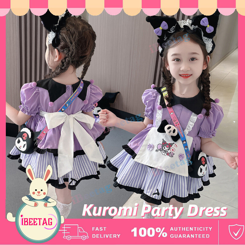 Sanrio Kuromi Lolita Princess Dress Graceful Girl Halloween Party ...