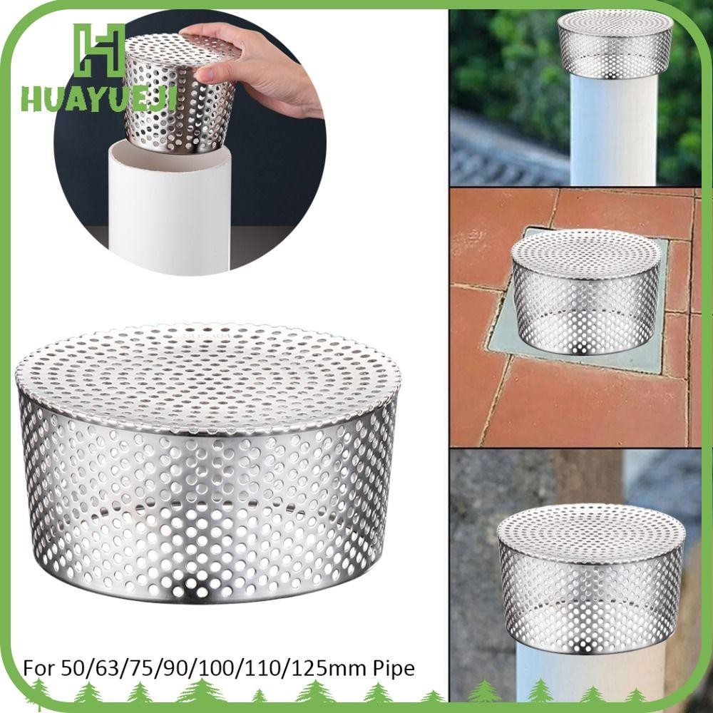 HUAYUEJI Rooftop Floor Drain Cover, Stainless Steel Anti Rodent Outer