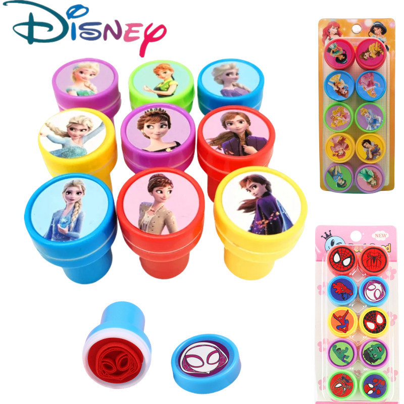 10PCS Disney Frozen Elsa Kids Stamp Party Gift Princess Anna Elsa Stamp ...