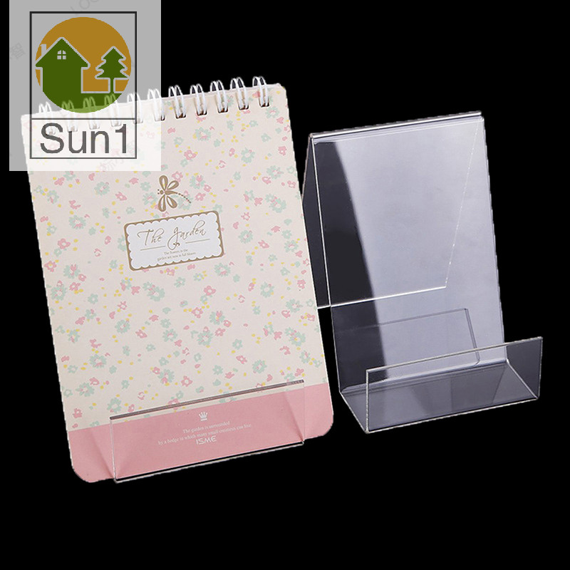 Sun1> Transparent Acrylic Bookshelf Book Display Stand Album Notebook ...