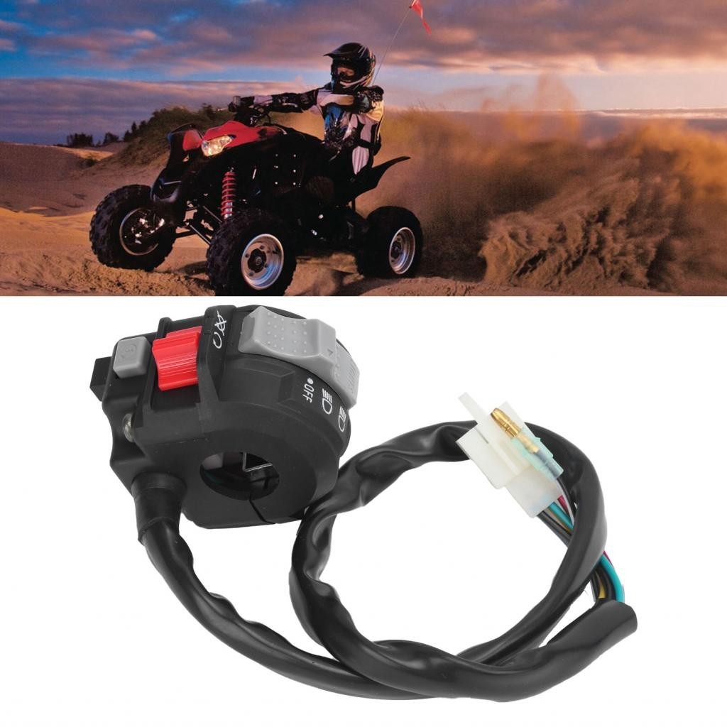 Interruttore On/Off/Run/Start/Stop/Fari Per Yamaha Wolverine 350 Warrior 350 YFM350 – ALLROO - Foto 2