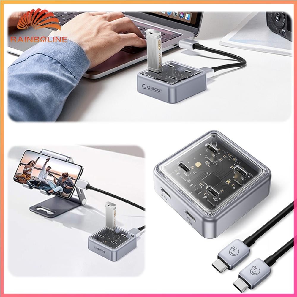 Rain 4-in-1 USB 3.2 HUB 4 Port Expansion USB Adapter Splitter Multiple ...
