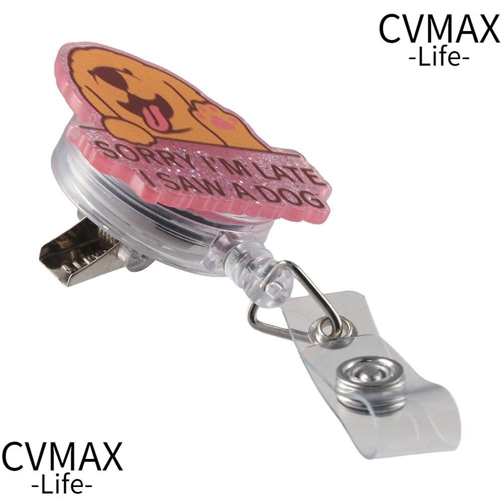 CMAX ID Badge Holder, Fun Shaped Acrylic Badge Reels Holder, Badge ...