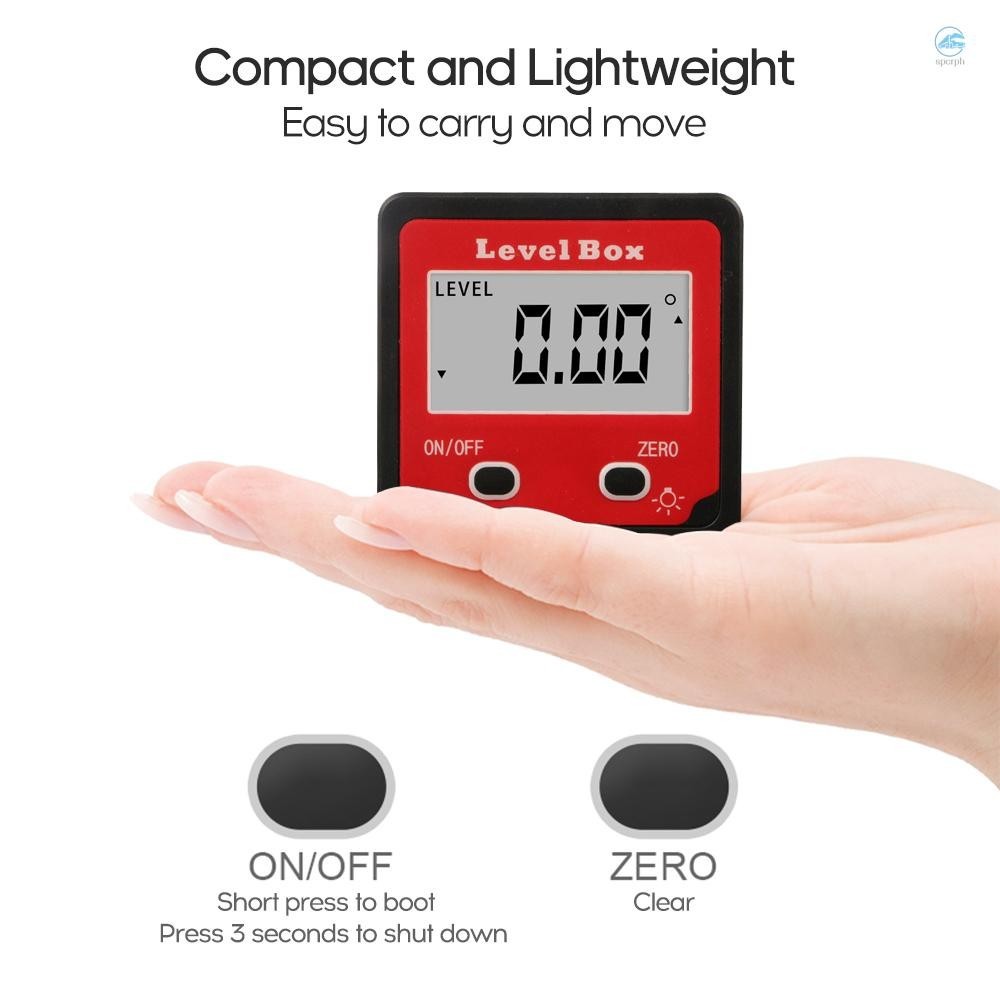 carworld Digital Level Protractor Inclinometer Mag-netic Level Angle ...