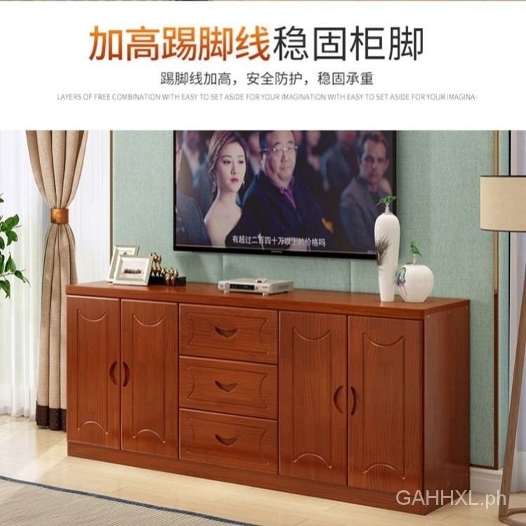 Pine TV Cabinet Solid Wood TV Cabinet Combination Simple Locker Low ...