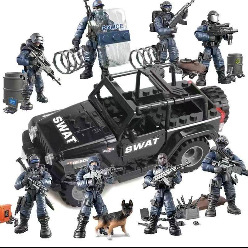 Assembly Model Compatible with Lego Minifigures Special Forces Building ...