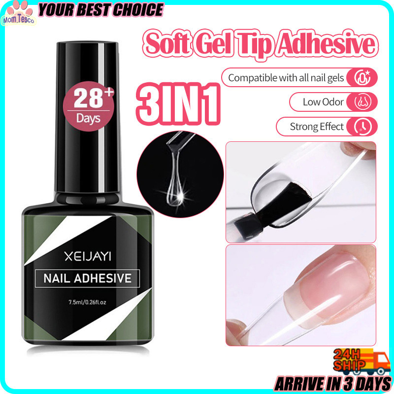 Solid Nail Tips Gel Nail Art Quick-Dry Strong Sticking for Nail Tip ...