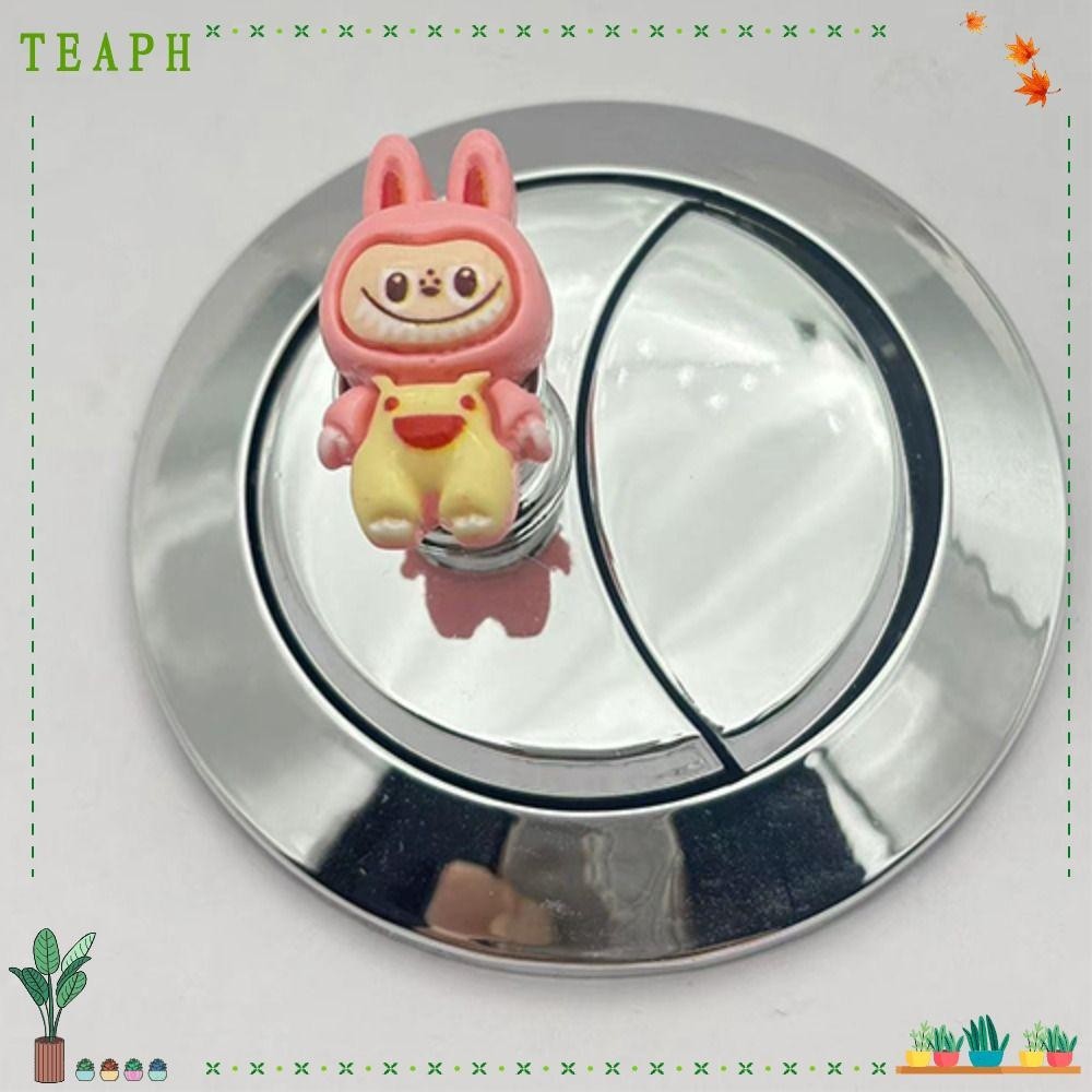 TEAPH Toilet Lid Lifter, Labubu Drawer Handle Toilet Flush Button ...