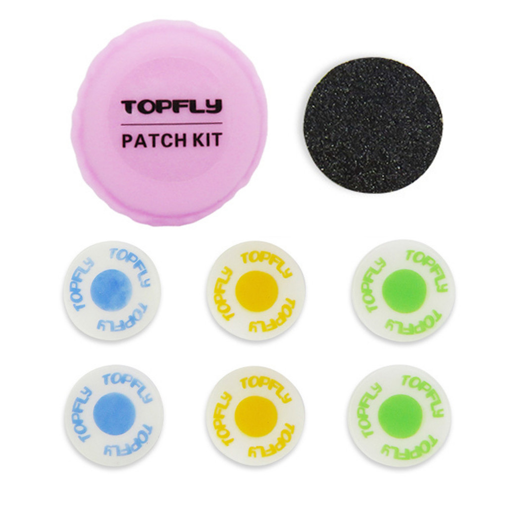 Gluefree Tire Patch Tire Patch for Bike 6pcs Bike Tube Patch Kit with