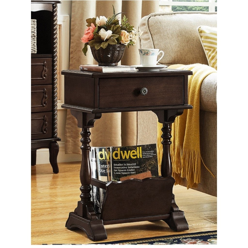 Newspaper Rack Household Newspaper Rack Wooden Sofa Side Corner Bedside ...