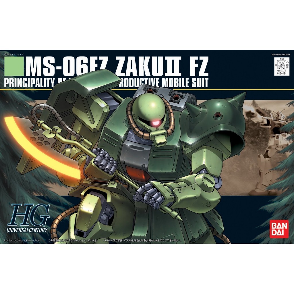 Hguc 1 144 Ms 06fz Zaku Ii Kai Mobile Suit Gundam 0080 War In The