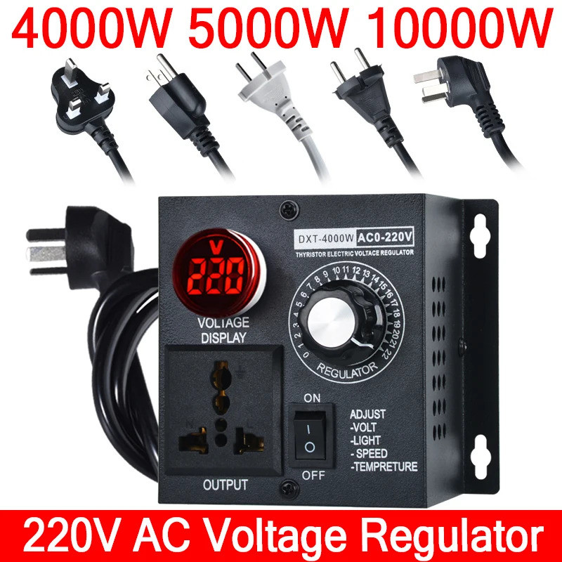 Voltage Regulator 4000W 5000W 100000W Variable Voltage Controller AC ...