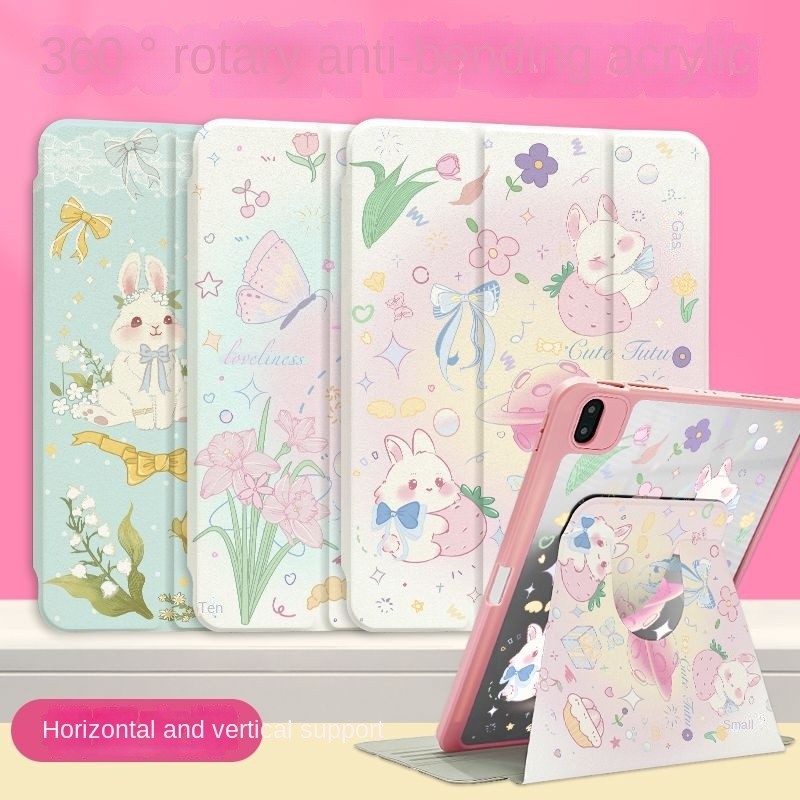Red Strawberry Rabbit Suitable for Ipad Case Compatibility for IPad ...
