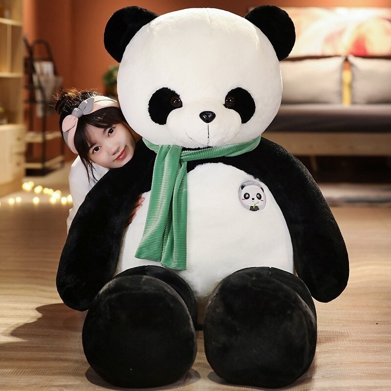 JOJO CASTLE 80/100/120/140/160cm Cute Baby Panda Doll Big Size Giant ...