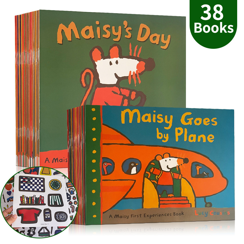 38 Book Maisy First Experience & Sticker Book Collection Early Learning ...