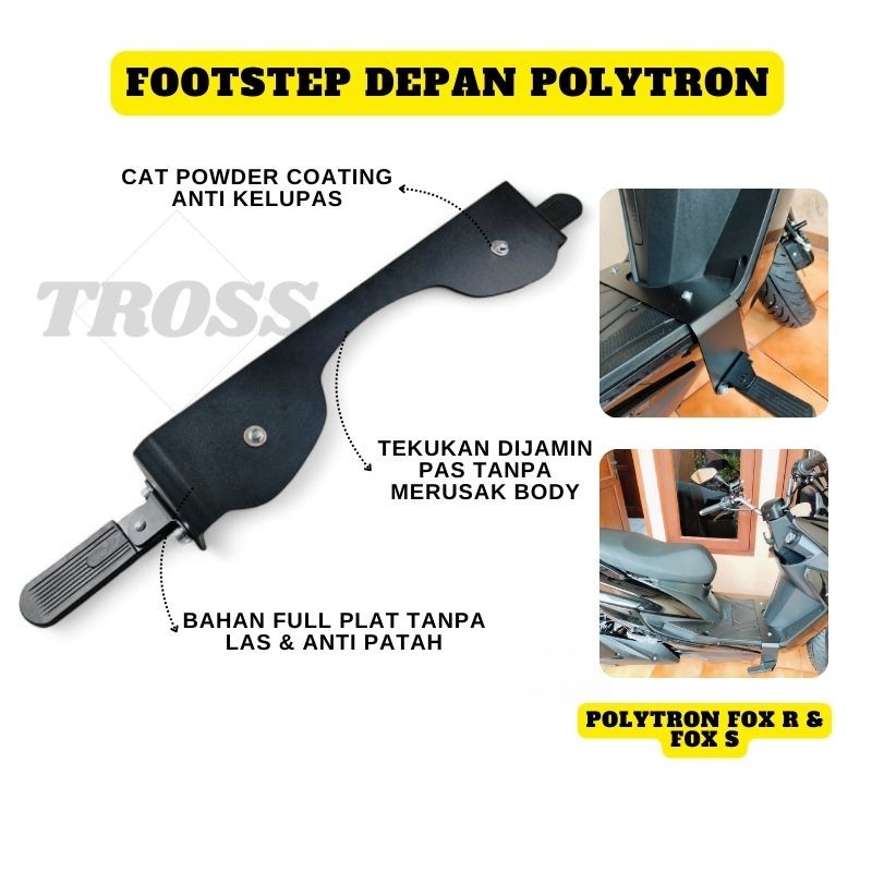 Polytron Fox R Fox S Front Footstep 4mm Thick | Shopee Philippines