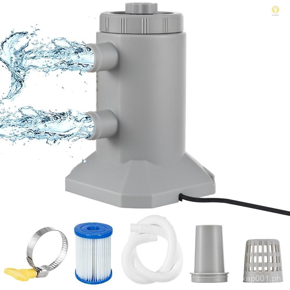 HGP Cartridge Filter Pump for Above Ground Pools 55W 250L/H Flow Rate ...