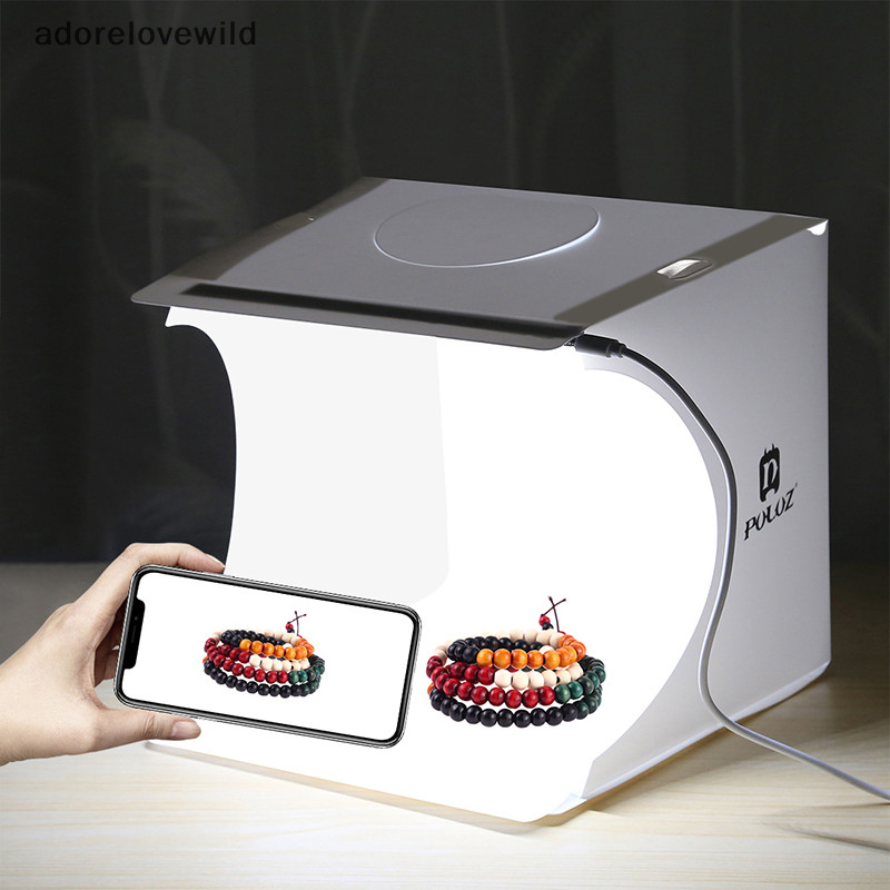 ALW Mini Folding Photography Studio Soft Box 2LED Lightbox Background ...