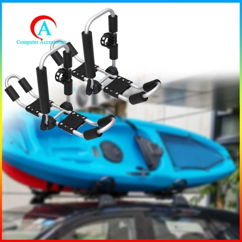 [ 2x Kayak Roof Rack Kayak Luggage Carrier Foldable Holder Universal ...