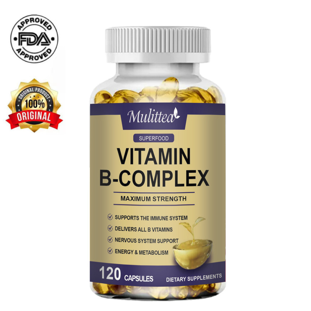 Mulittea Vitamin B Complex Capsule Supports Immune System Reduce Stress ...