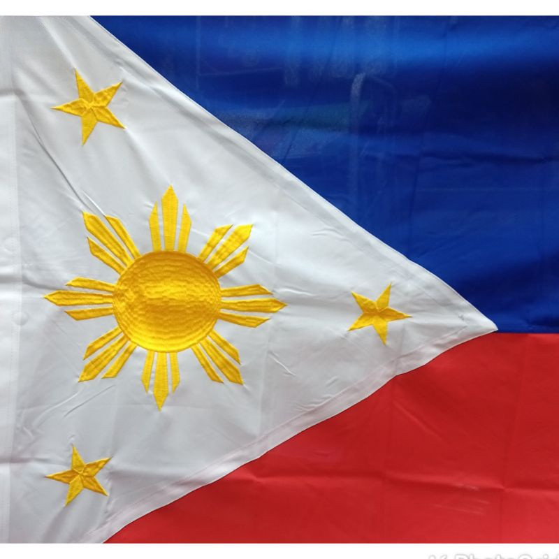 【🇵🇭LOCAL SHIP】PHILIPPINES FLAG(WATAWAT)FABRIC/EMBROIDERED 3ft x 5ft ...