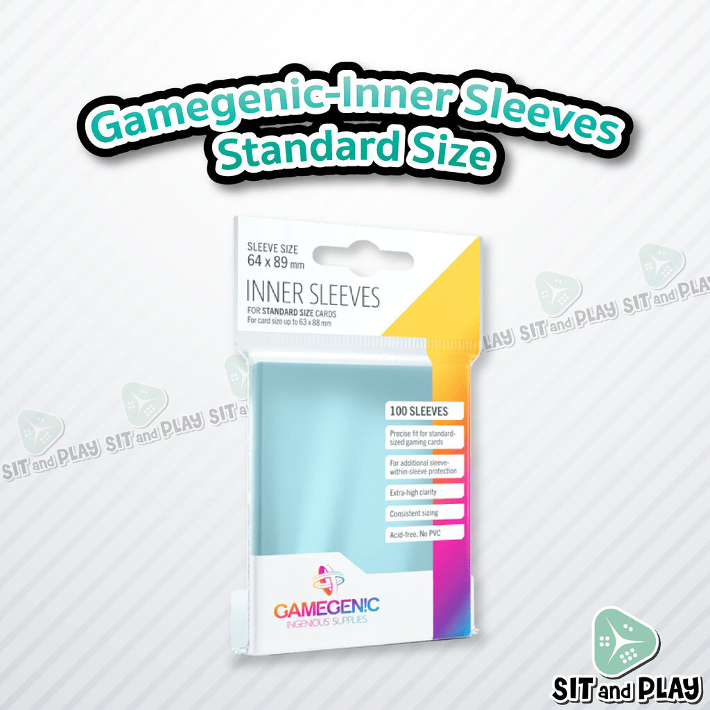 400 Gamegenic Inner Card Sleeves - Clear, Acid-Free Protection For Standard  Trading Cards