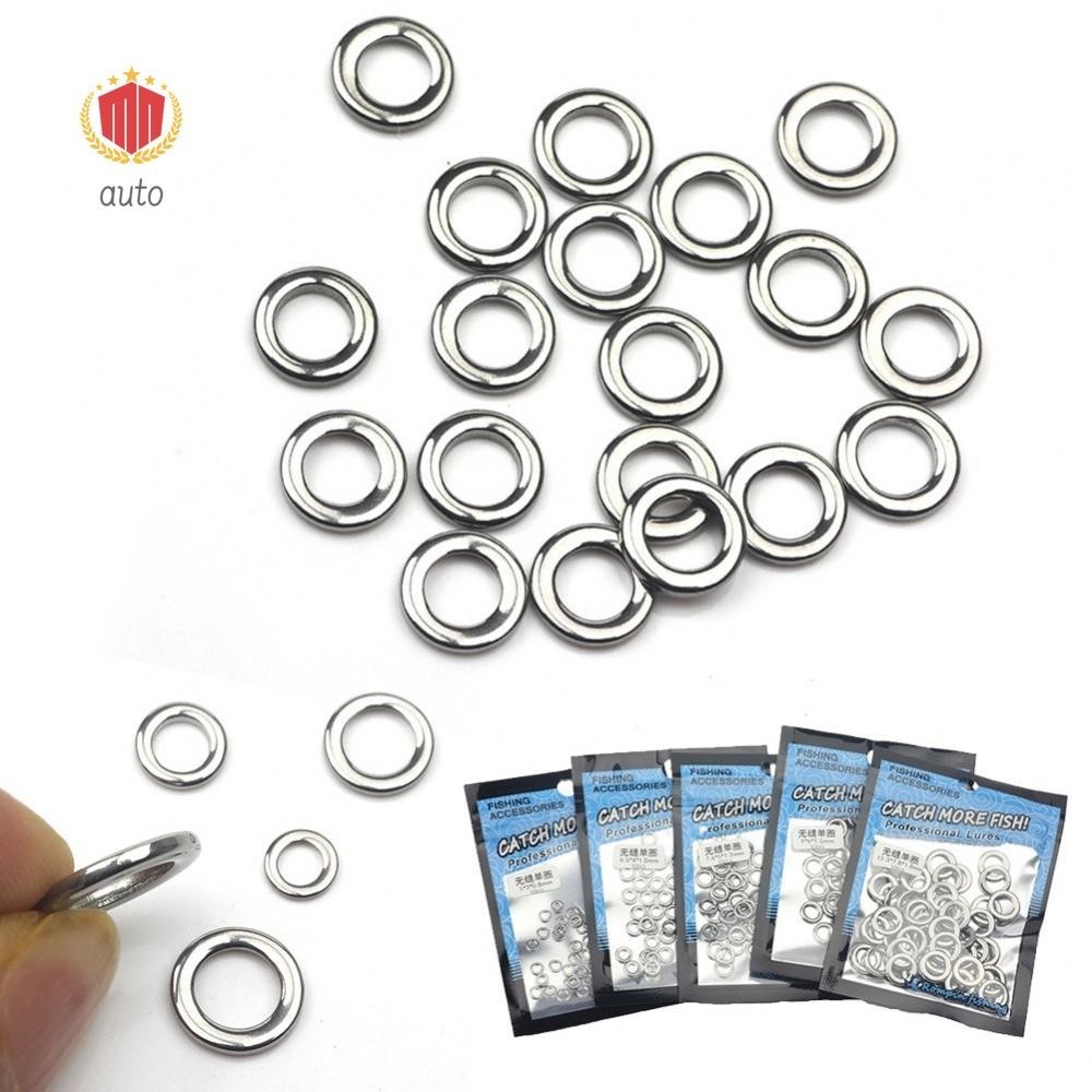 Stainless Steel Fishing Solid Rings 50pcs Premium Split Ring Collection ...