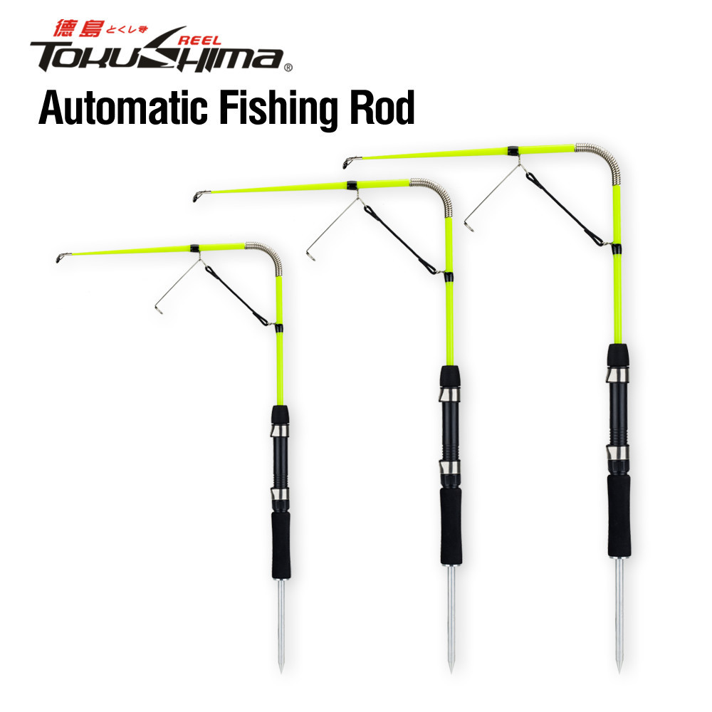 Fishing Rod Automatic Spring Fishing Rods Fiberglass Fiber Adjustable ...