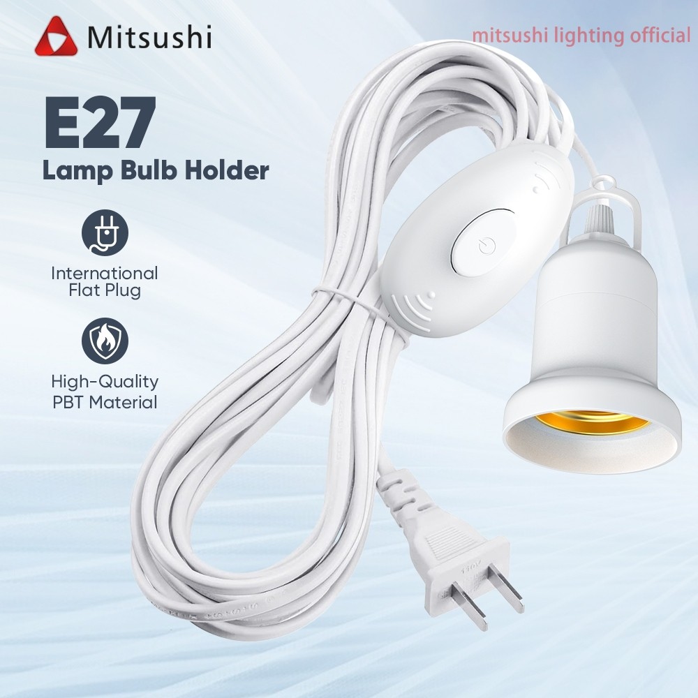 Mitsushi Bulb Extension Cable Lamp Holder With Switch LED Light Bulb ...