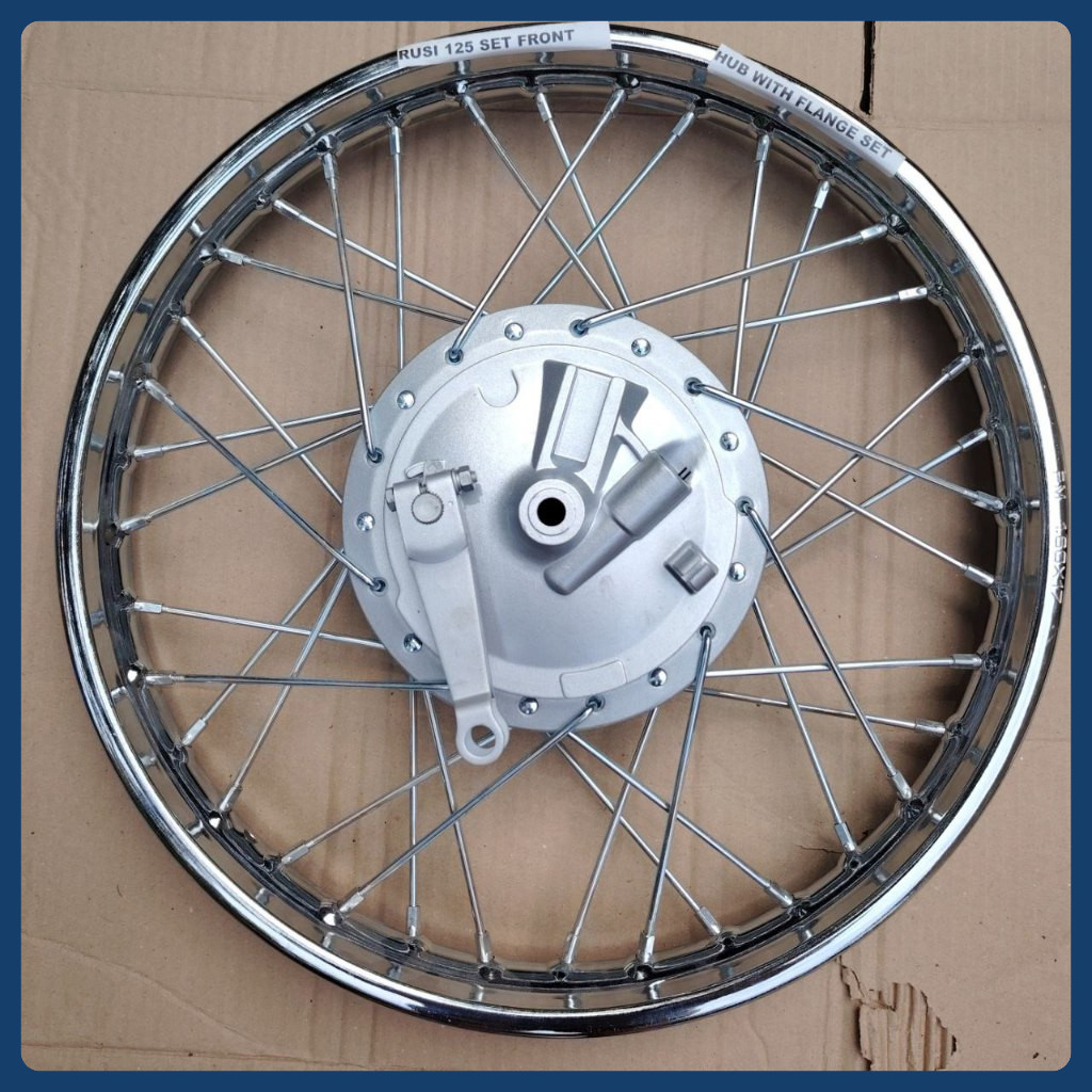 RUSI TC 125 FRONT HUB W/ RIM ASSY & FLANGE PANEL ASSY SET IAN | Shopee ...